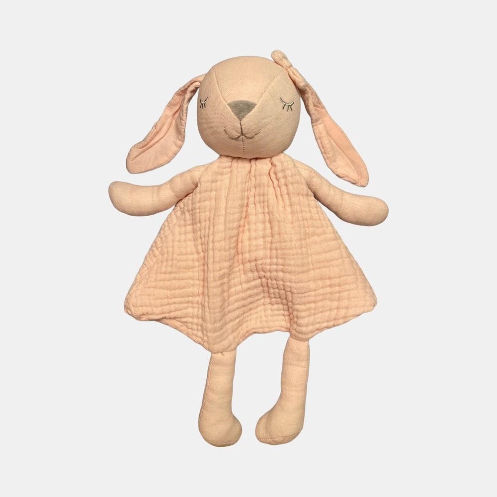 Cloud Island Pink Girl Bunny Lovey Target Stuffed Animal Rabbit Blanket 13"